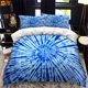thumbnail image 1 of Color tie dyeing Double bed duvet cover set queen calico Twin size comforter bedding set Single complete set Bed Sheets, 1 of 5