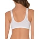 thumbnail image 5 of Sujetador deportivo Fruit of the Loom de algodón con cierre frontal para mujer, 5 of 6