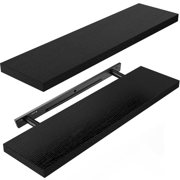 Estantes flotantes AMADA HOMEFURNISHING para montar en la pared, juego de 2