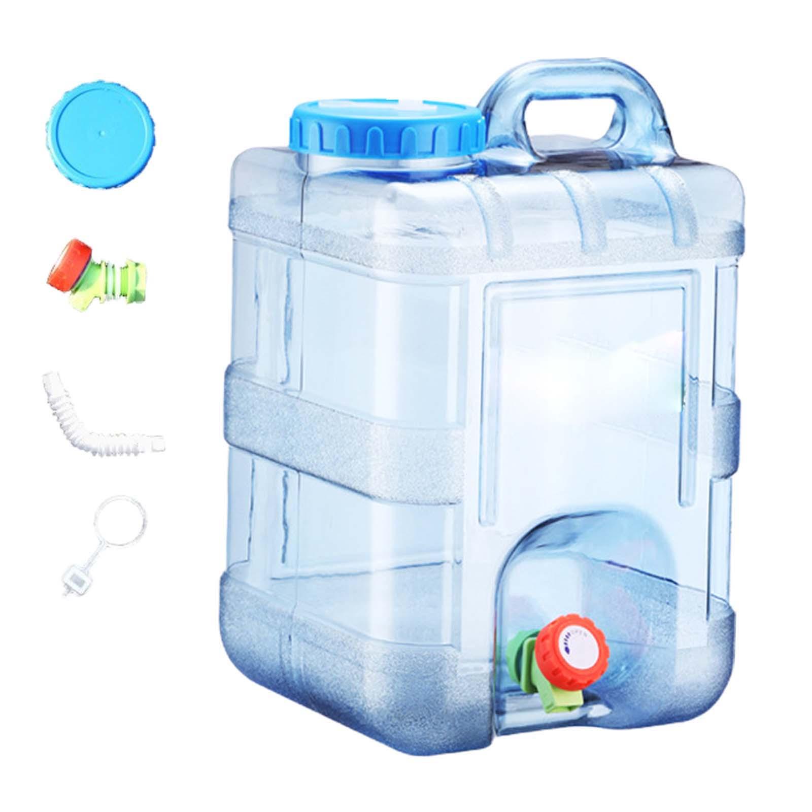 Magideal - Tanque De Agua Portátil Contenedor De Almacenamiento De Agua Transparente Azul Versátil Ligero Fácil De Limpiar Y Que Ahorra Espacio Jarra De Agua Par 15 Litros