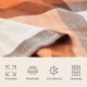 thumbnail image 5 of Manta Lavish Home 150 cm x 183 cm Naranja Especiado a Cuadros, 5 of 8