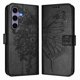 thumbnail image 1 of Funda Cartera Mariposa Para Samsung Galaxy S25 Con Soporte Y Ranuras Para Tarjetas Negro, 1 of 5