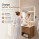 thumbnail image 3 of Soporte de Pared Decobay Adhesivo Blanco con Agujero para Cable, 3 of 9
