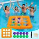 thumbnail image 1 of Juego de Tres en Raya para Piscina Oyeftp con 10 Pelotas Juguete al Aire Libre, 1 of 7