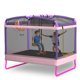 thumbnail image 1 of Cama elástica USPOINT 170 cm rosa 3‑en‑1 con columpio, 1 of 8