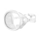 thumbnail image 3 of Máscara De Buceo Con Esnórquel, Antiempa?amiento, Cómoda Y Portátil, Gafas De Buceo De Cristal Ovalado, Color Blanco, 3 of 5