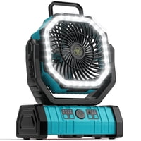 Ventilador De Camping Vosfeel Con Batería Recargable De 20000 Mah Y Led