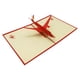 thumbnail image 4 of Tarjeta De Felicitación De Avión 3D Multifuncional Para Regalo De Graduados, 5.1 X 6.3 Pulgadas, Color Rojo, 4 of 5