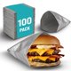 thumbnail image 1 of Bolsas de Hamburguesa de Aluminio C&S Event Supply 100 unidades, 1 of 6