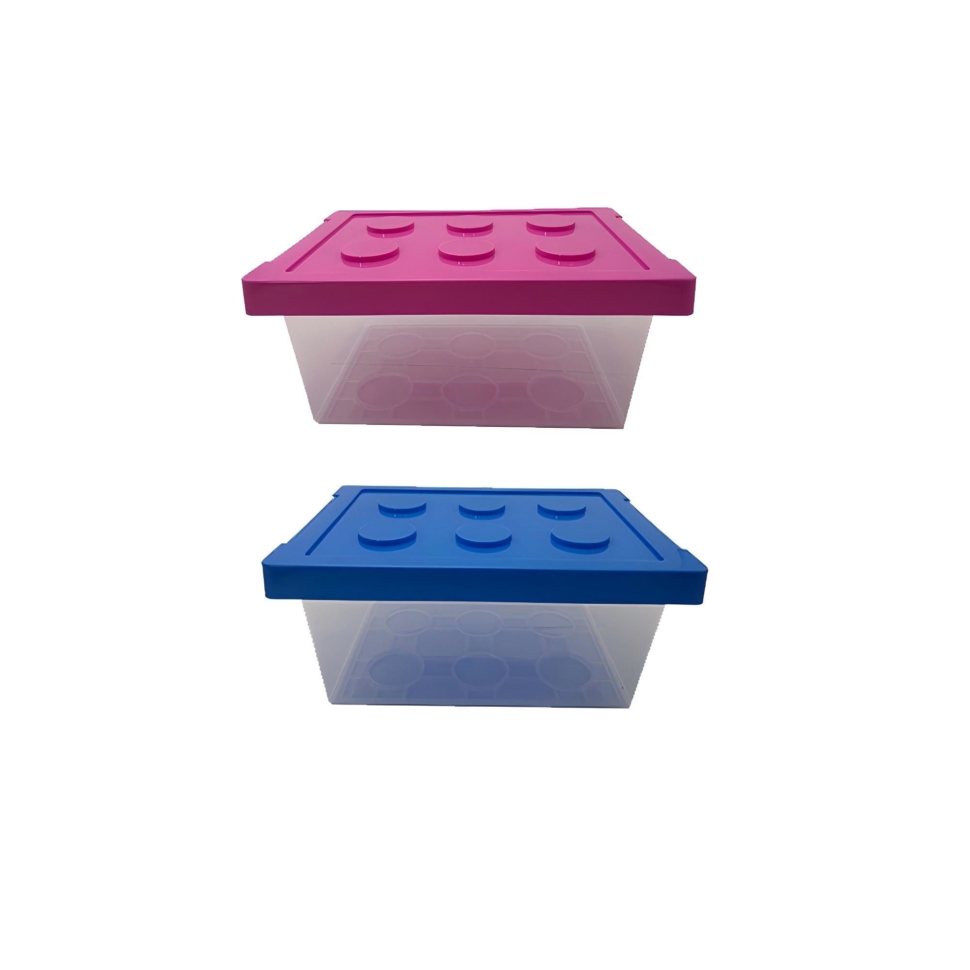 Caja Organizadora Bloque 6.15l Yl2918 Polietileno Multicolor Haus