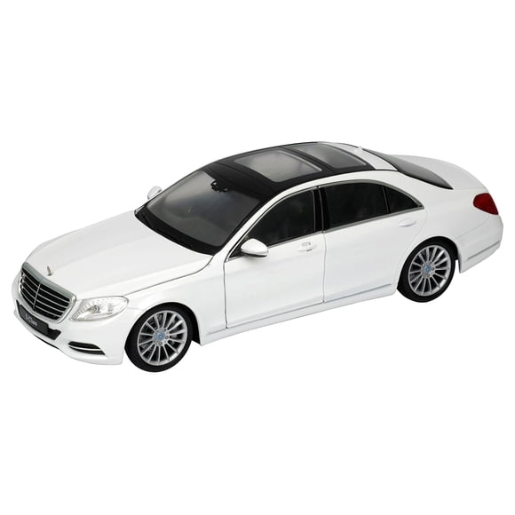 Modelo de coche fundido a presión Welly Mercedes Benz S Class 1/24 blanco