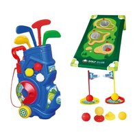 Magideal - Juego De Golf Para Niños, Juego De Minigolf, Hoyos De Práctica, Putter, Juguetes Deportivos Educativos, Juegos De Juguetes De Golf Para Niños, Niños, 15 Piezas