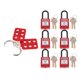 thumbnail image 2 of Master Lockout Hasps Tagout Kit Safty Clamp Candado De Aislamiento Rojo, 2 of 5