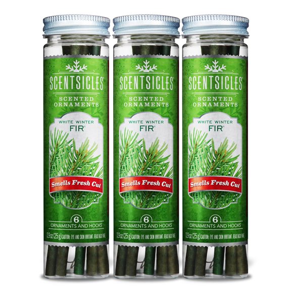 Adornos Perfumados Scentsicles Abeto Blanco De Invierno