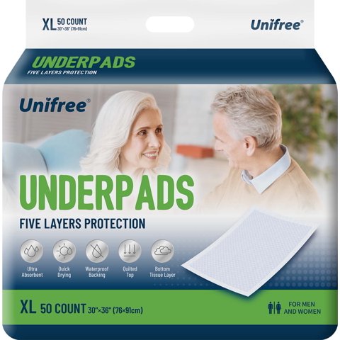 Almohadillas Desechables Unifree Superabsorbentes, 50 Unidades