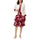 thumbnail image 1 of INSPIRE CHIC Conjuntos de 2 Piezas para Mujer Vestido sin Mangas de Chifón Floral y Conjunto de Chaqueta Rojo M, 1 of 6