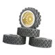 thumbnail image 3 of Juego De 4 Llantas Y Neumáticos De Goma Para Wltoys 144001 124018 124019 Gold Sliver, 3 of 5