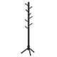 thumbnail image 1 of Perchero VASAGLE de madera maciza en forma de árbol con 8 ganchos, color negro, 1 of 8