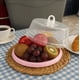 thumbnail image 3 of Porta Torta / Kuchen / Frutas Rosado Con Tapa Pvc Multiuso 29 Cm, 3 of 8