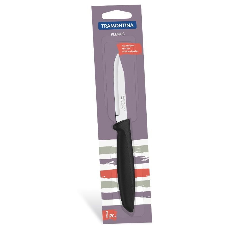 Tramontina - Cuchillo Legumbres 3 Plenus Negro