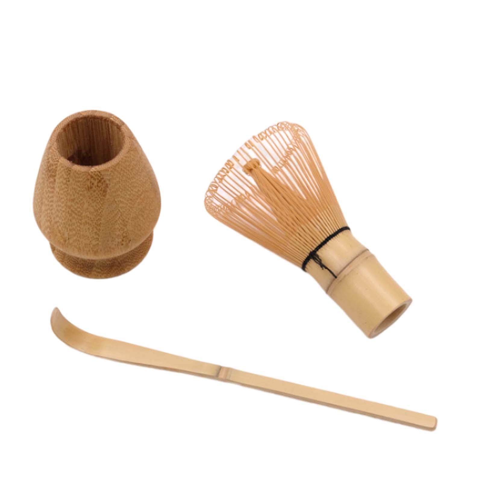 Magideal - Matcha Ceremony Accesorio Juego De De Té Juegos De Té Matcha Cucharadita 3 En 1 Utensilios De Arte De Té De Bambú Accesorio Para Hacer Té