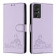 thumbnail image 5 of Funda tipo cartera FOXDOCK para TCL 40 SE con soporte, ranuras, RFID, diseño de gato, 5 of 5