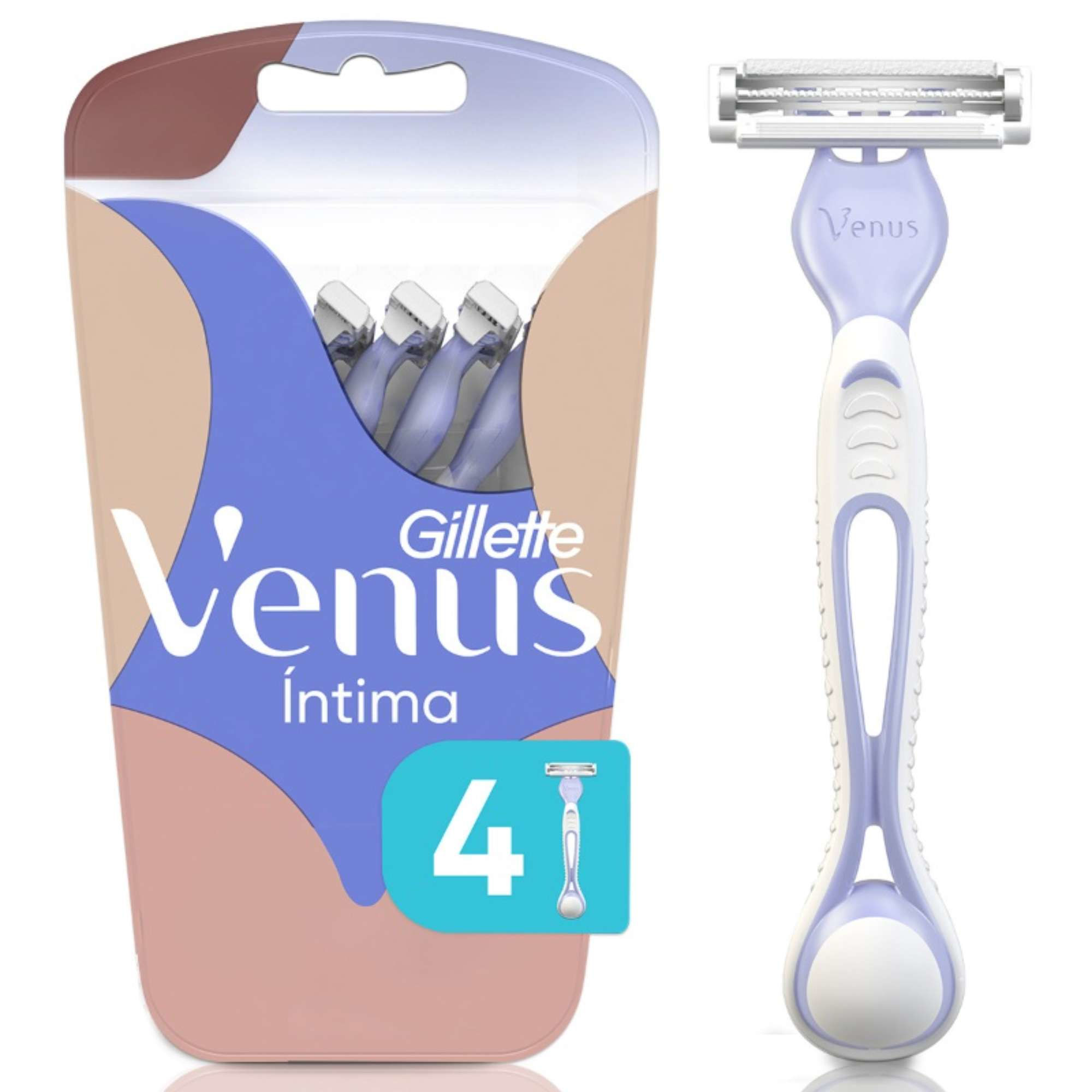 Máquina De Afeitar Gillette Íntima Desechable 4 Un Venus