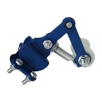 Magideal - Tensor De Cadena Para Motocicleta, Ajustador De Cadena De Fácil Instalación, Perno De Metal Universal, Ajustador Automático En Rodillo Para Motocross Azul