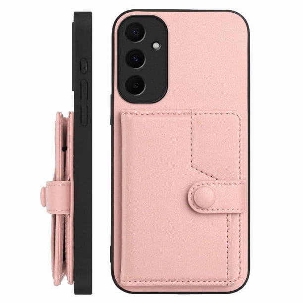 FOXDOCK Funda para SAMSUNG Galaxy A55 con Bloqueo RFID - Diseño Elegante con Cierre de Botón