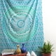 thumbnail image 2 of Tapiz Mandala RAJRANG en Algodón Verde Mar para Decoración de Dormitorio y Sala Estilo Boho Bohemio 84x54 Pulgadas, 2 of 6