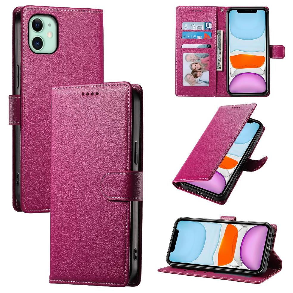 Foxdock - Funda Para Iphone 11 – Cuero Premium, 3 Ranuras Para Tarjetas, Protección Contra Impactos