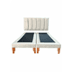thumbnail image 1 of Cama King Lineal Beige Felpa, 1 of 3