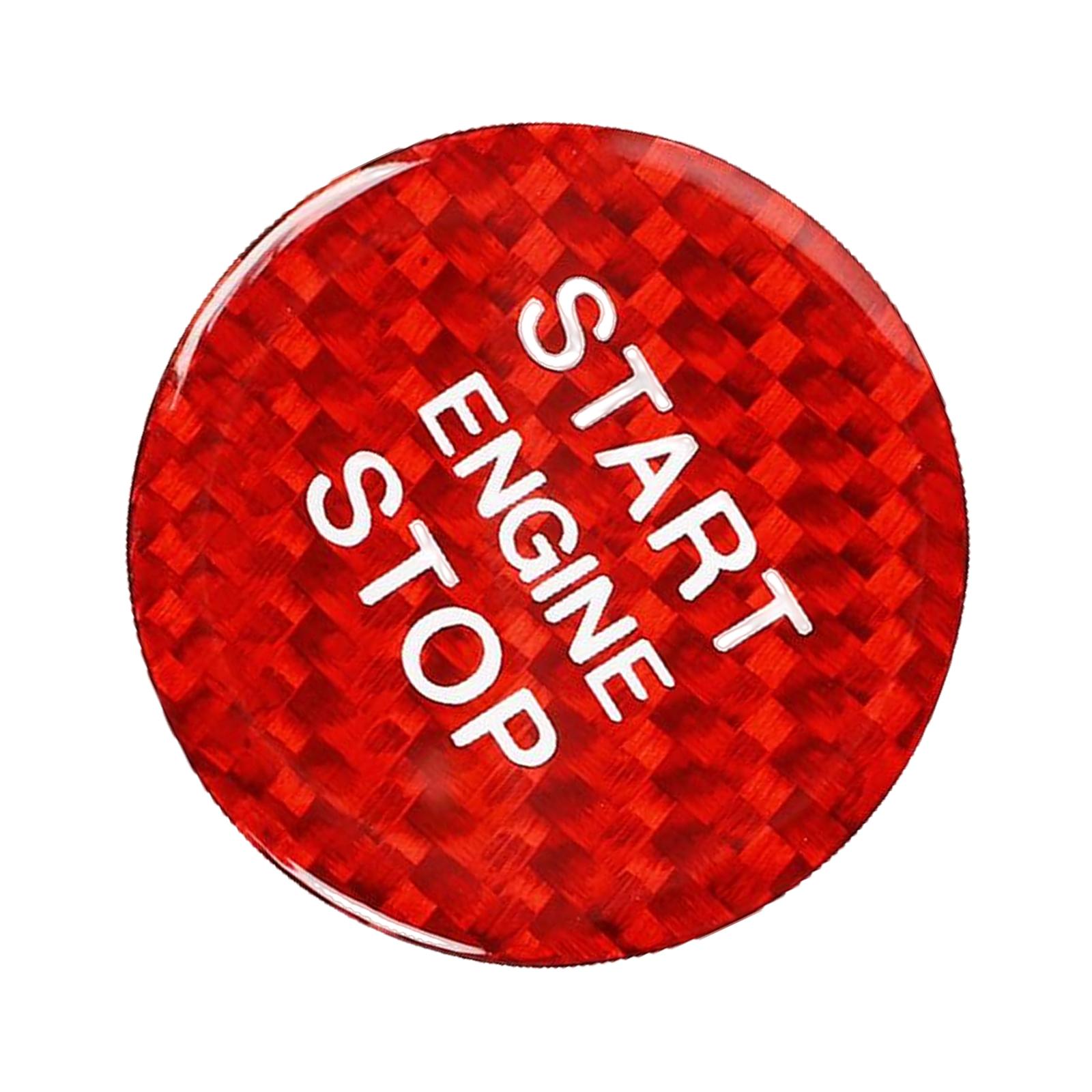 Magideal - Botón De Arranque Y Parada Del Motor, Cubierta Embellecedora, Cubierta De Repuesto, Anillos Protectores De Decoración, Cubierta Adhesiva Para A3,