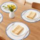 thumbnail image 2 of Juego de Manteles Individuales de Granja, Conjunto de 6 Manteles para Decoración de Mesa de Comedor Interior, Lavable, Mantel de Cocina Línea Azul de 15 pulgadas, 2 of 6
