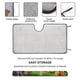 thumbnail image 2 of Campanita Parasol para Parabrisas Delantero Protector Plegable, Visera Solar para Auto Bloquea Rayos UV Mantiene tu Vehículo Fresco 130cm*70cm, 2 of 6