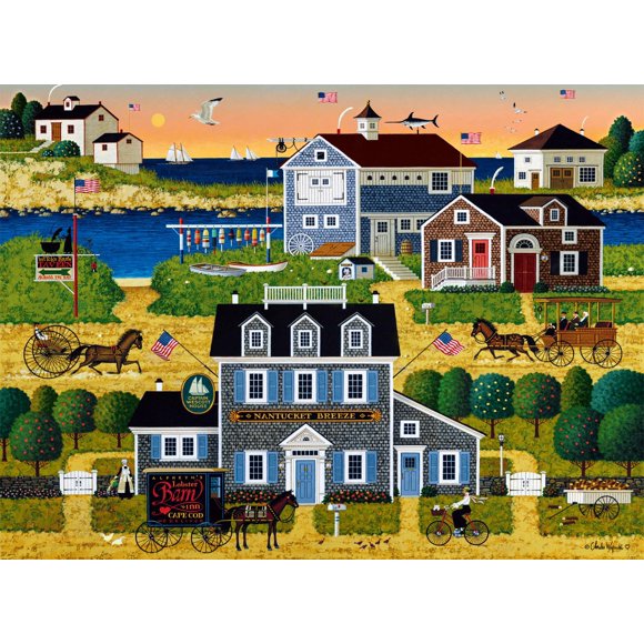 Rompecabezas Buffalo Games Charles Wysocki Witch's Bay 1000 piezas