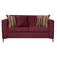 Colbox - Sofá Clio 2 Cuerpos-Met Tela Burdeo