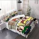 thumbnail image 1 of 3pcs Bread Bread Shopping Inspiration Duvet Cover Set - Bedding Comforter + Pillowcases for All Seasons in the Living Room or Home Decor, 1 of 5