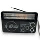 thumbnail image 1 of Radio Linterna Portátil Solar Bluetooth Recargable Y A Pilas Retro Vintage  Negro, 1 of 5