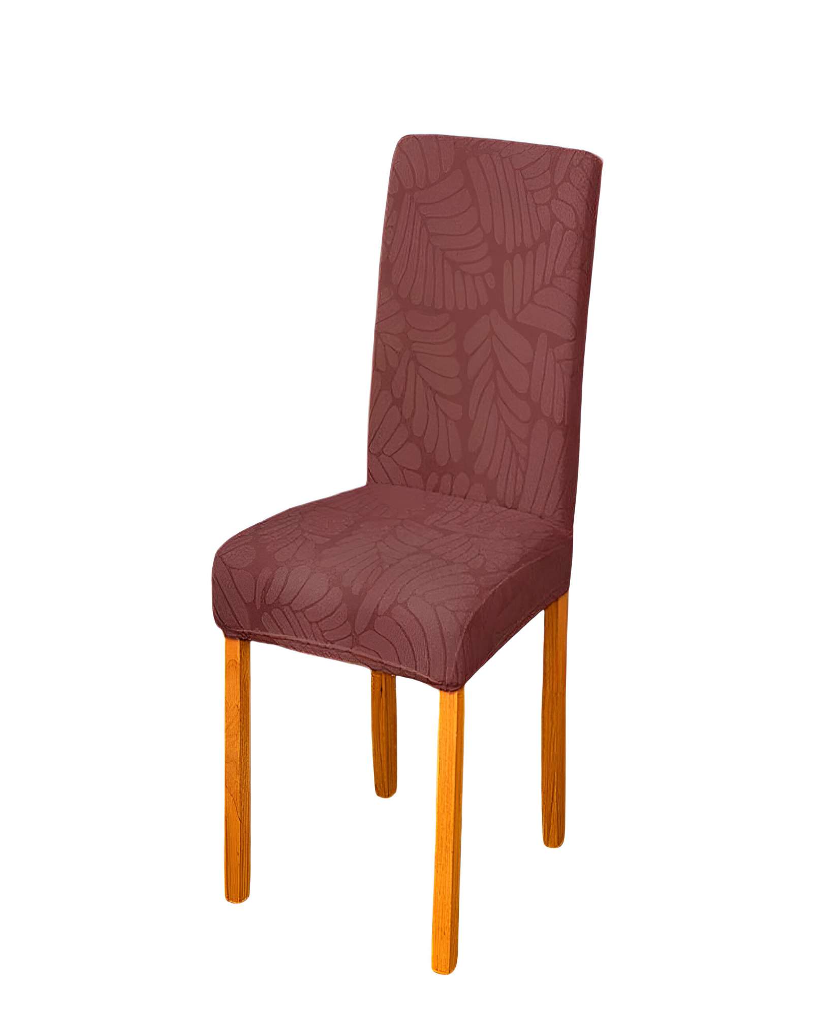 Genérico - Pack De 6 Fundas Para Silla Con Diseño Texturizado Color Café