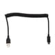 thumbnail image 1 of USB 3.0 Macho A USB C Tipo-C Macho Extensión Cable De Resorte Cable De Alambre En Espiral, 1 of 5