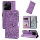 thumbnail image 1 of Funda tipo cartera FOXDOCK para Xiaomi Redmi Note 14 4G , diseño girasol en relieve, cuero PU, cierre magnético, soporte y tarjetero, 1 of 5