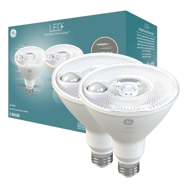 Bombillas LED GE LED+ con sensor de movimiento 15 W PAR38 (paquete de 2 ...