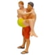 thumbnail image 4 of 1/64 Modelo De Figura De Pareja Decoración De Diseño Colecciones De Jardín De Hadas Dioramas Rojo, 4 of 5