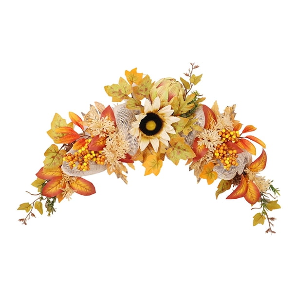 Arco De Boda Rústico Con Girasoles De Otoño Para Decoración De Pared De Jardín Y Vacaciones