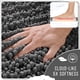 thumbnail image 3 of Alfombra de baño Yimobra extralarga de chenilla gris oscuro, 3 of 7