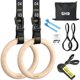 thumbnail image 1 of GHB Gymnastic Rings Wooden Gym Rings 1.25, 1 of 3