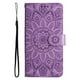 thumbnail image 3 of Funda tipo cartera FOXDOCK para OPPO A5x 4G/5G , diseño girasol en relieve, cuero PU, cierre magnético, soporte y tarjetero, 3 of 5