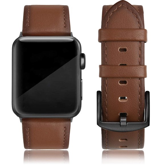Correa de reloj EDIMENS compatible con piel Apple Watch de 42 mm y 44 mm