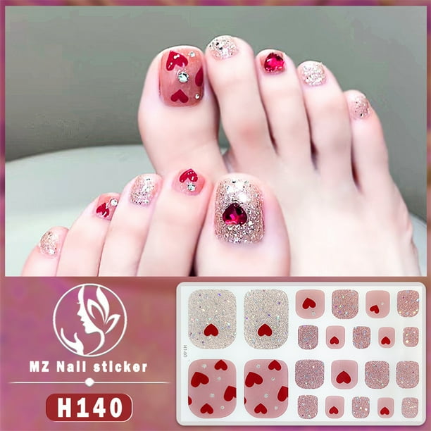 Gel New Toenail Stickers The New Whitening Toenail Stickers Crystal Manicure Toenail Stickers Health & Beauty Summer